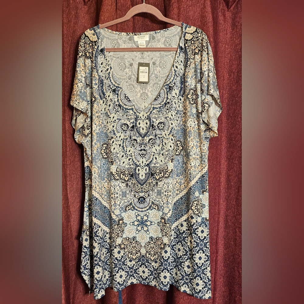 NWT Plus Sixe 26/28 Bohemian Tunic.